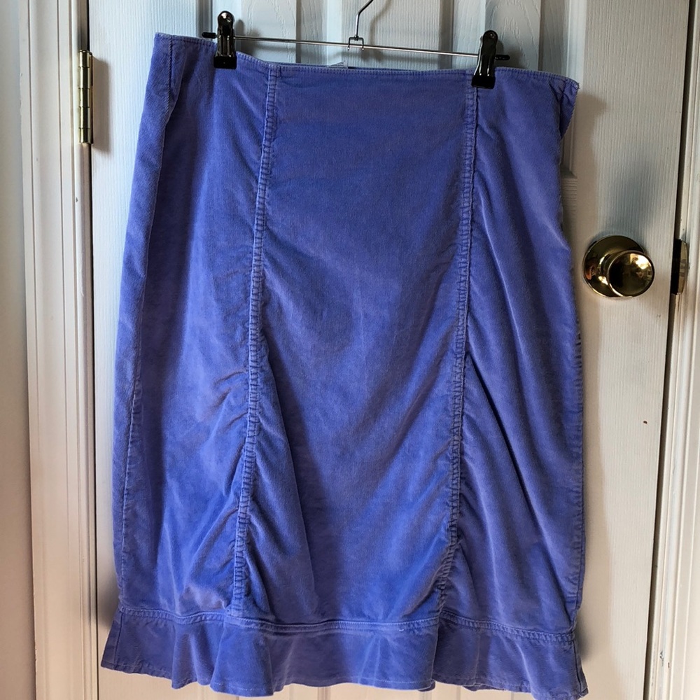 Fresh produce Periwinkle blue large Corduroy skirt